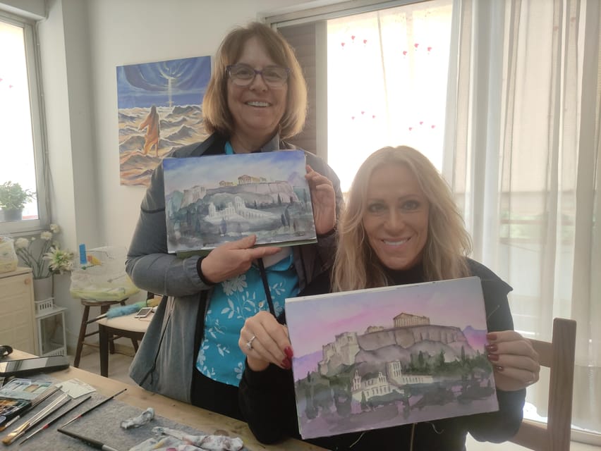 Athens: workshop for painting landscape with local artist - What the Class Teaches: From Brushes to Greek Atmosphere