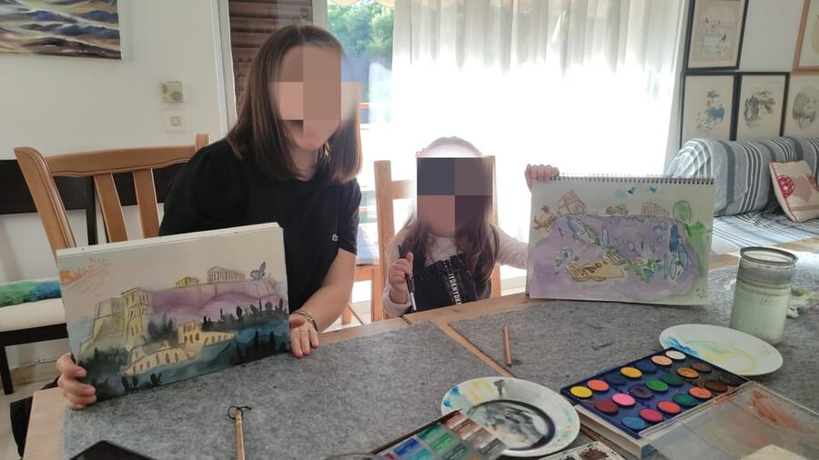 Athens: workshop for painting landscape with local artist - The Sketch and Composition Step That Makes Your Painting Look Intentional