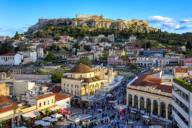 Best of Athens:Private Full-Day Tour With English Speaking Driver - Hadrian’s Gate and the Roman Athens contrast