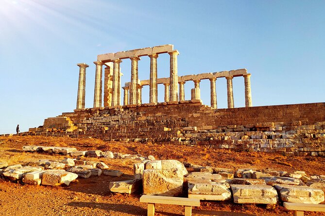 Cape Sounio and Temple Poseidon Tour with Swimming - Varkiza Beach break: easy swimming potential with a family-friendly shoreline