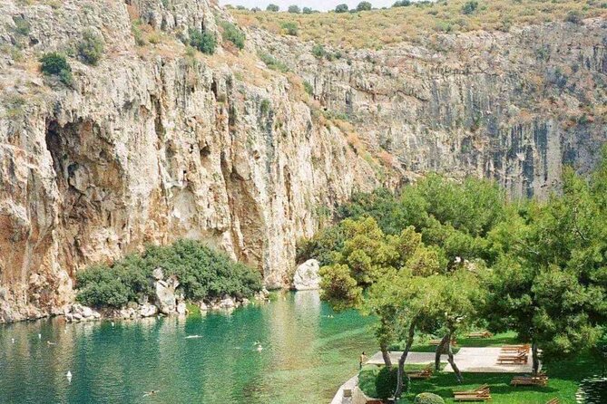 Cape Sounio &Temple of Poseidon Private Half-Day Tour From Athens - Stop 1: Limni Vouliagmeni and its mineral-spring story