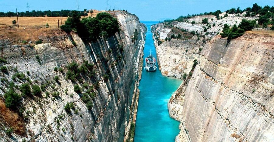 Corinth Canal, Corinth, Mycenae & Nafplion Argolis Tour - Ancient Corinth and St Paul’s Letter in four languages