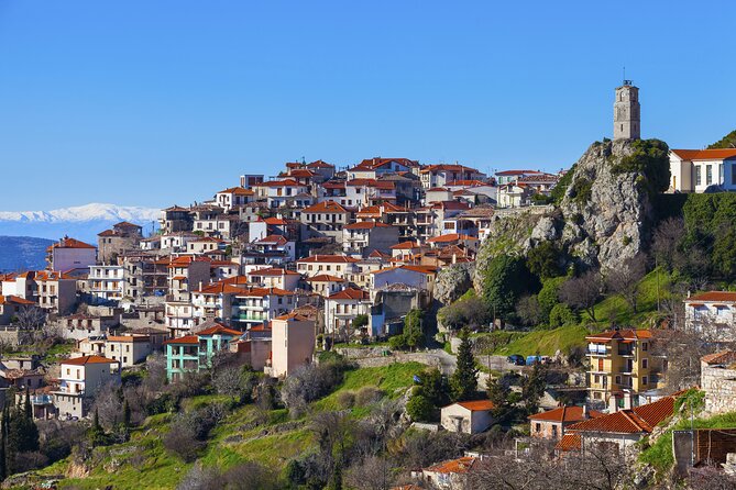 Delphi, Arachova and Levadia Krya Springs, Private Day Tour - Lunch in Delphi: traditional taverna time with Corinthian Gulf views