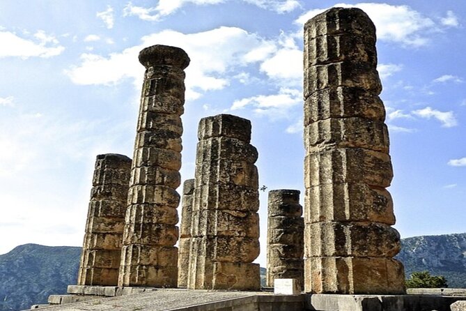 Delphi & Hosios Loukas Monastery Full Day Tour From Athens - Temple of Apollo: The Building History Behind the Myth