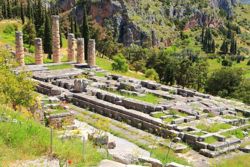 Delphi Site & Museum with Multilingual 3D Audiovisual Tour - Walking the sacred core: theater and Apollo Temple