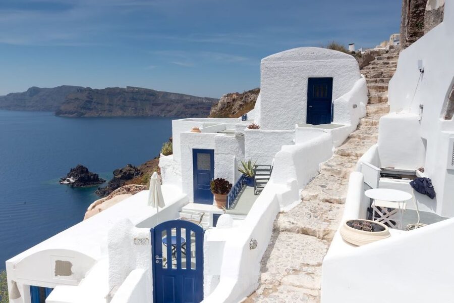 From Athens: 2-Day Santorini and Mykonos Trip - From Central Athens to Rafina: early start, easy pickup