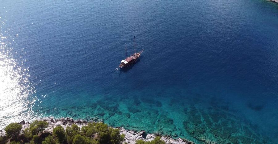 From Athens: Aegina, Agistri and Metopi Day Cruise w/ Lunch - Marina Zeas Morning: Breakfast, a Short Tour, and Dolphin Watching