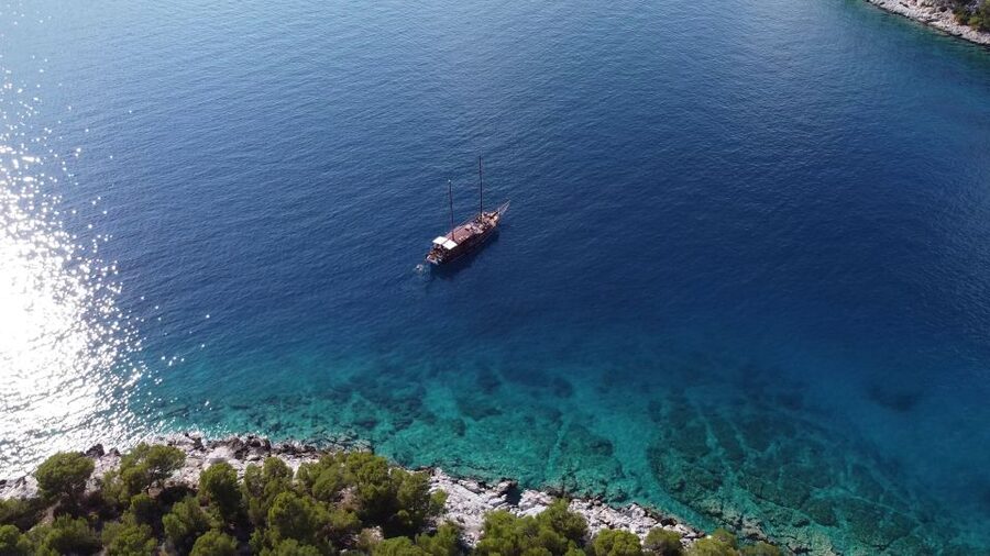 From Athens: Aegina, Agistri and Metopi Day Cruise w/ Lunch - On Deck: Jump-Off Fun, Drinks All Day, and the Boat Vibe