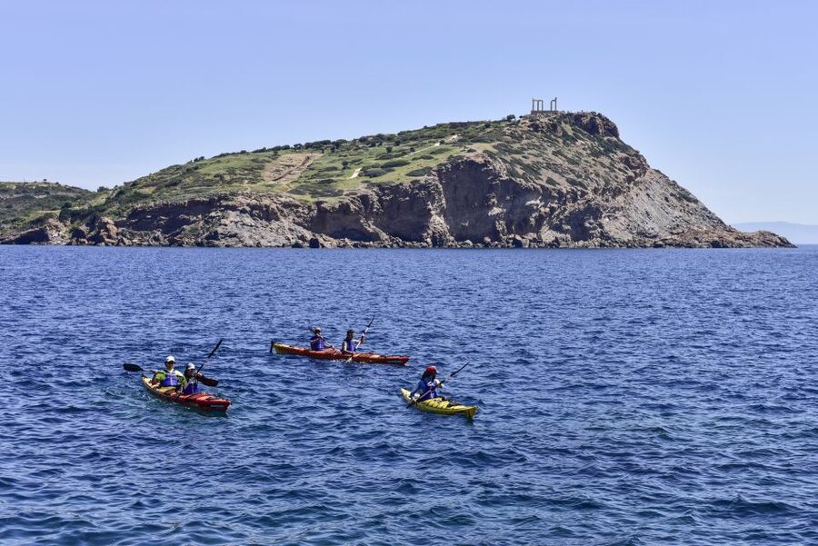 From Athens: Cape Sounion Guided Kayaking Tour with Lunch - Meeting at Akrogiali restaurant and getting your sea-kayak day organized