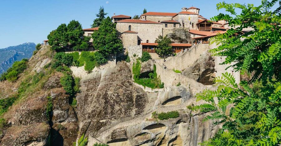 From Athens: Delphi and Meteora 2-Day Guided Tour - Meteora monasteries: two cliff-top stops and the clothing rules you must follow