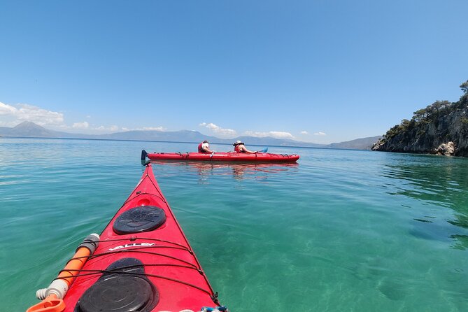 From Athens Half Day Sea Kayak Tour at the Corinthian Gulf - Stop 1: Alkion and the seals cave photo-and-cave time