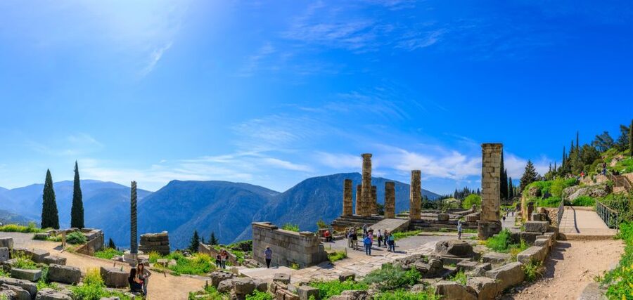 ''Full-Day Tour of Delphi-Monastery Hosios Loukas- Livadia'' - Delphi’s Main Monuments: Apollo Area Pass-By With Strategic Views