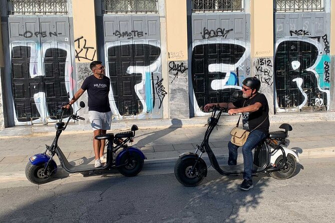 GoPro Adventure Tour in Acropolis area by E-Scooter - Roman Forum of Athens: where the guide helps you read the scene