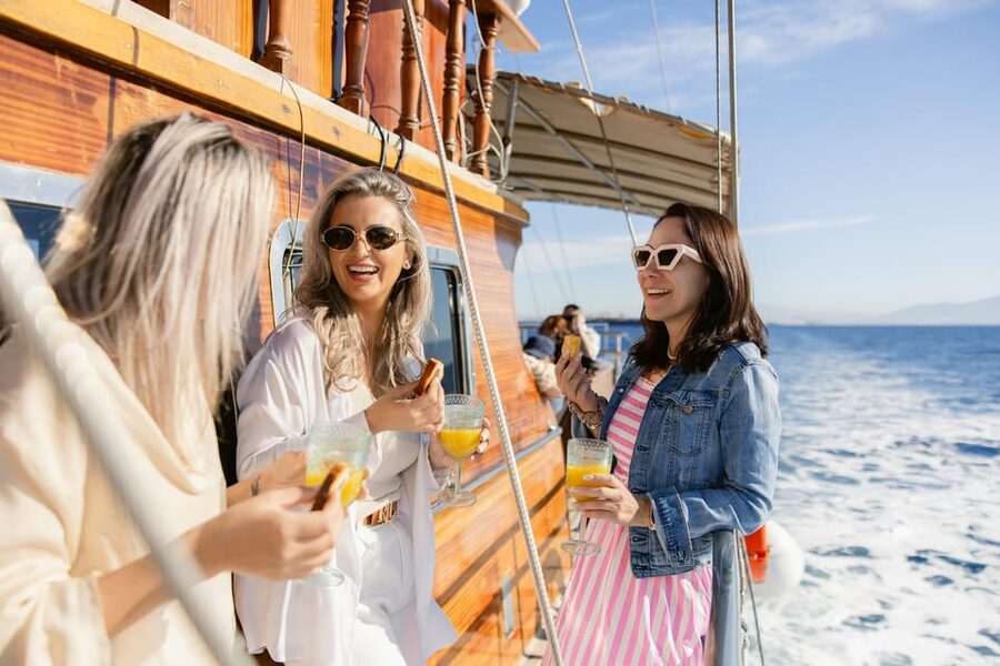 Half-Day Athens Cruise: Swim Stop,Lunch, and Drinks Included - Morning on board: coffee, juice, and pastries before you swim