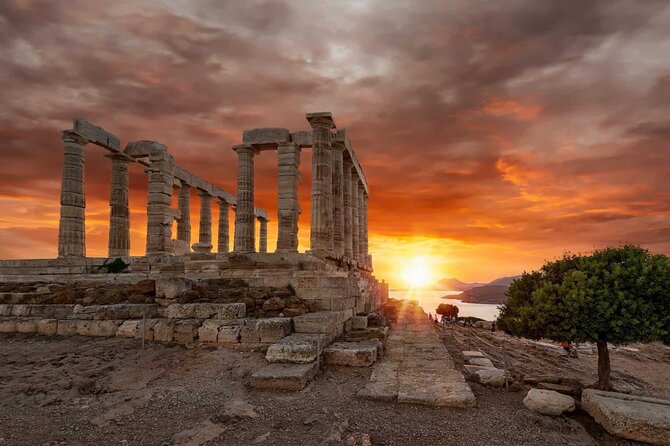 Half day Cape Sounion Sunset Views at the Poseidon Temple Tesla - Driver knowledge vs. site guide: how to get the most