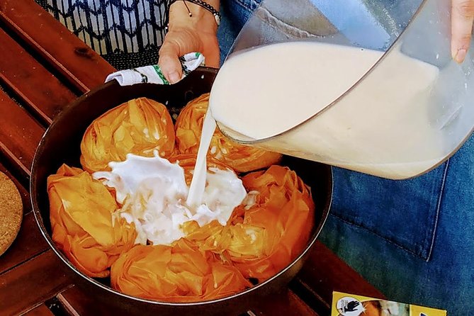 Learn To Make Pita And Gyros For Dinner In Athens - Dessert choices: patsavouropita or bougatsa