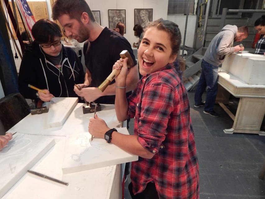 Marble Carving Workshop: Create Your own Symbol of Strength - Small groups up to 4 people: why the coaching actually lands