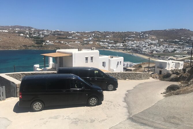 Mykonos Aiport - Port Tranfers - from/to Point to Point to every location - Meeting Your Driver Fast: The Name Sign and Real Communication