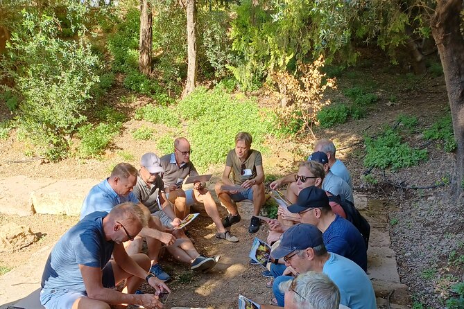 Philosophy Experiential Workshop at Plato's Academy Park -Athens - Role-play debate with an ancient-style water-timer replica