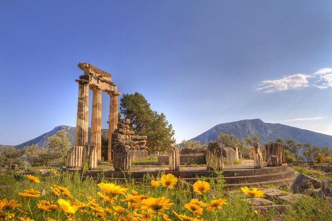 Private Tour: Delphi Day Trip from Athens Including wonderful local Lunch - Stop 1 at Delphi: Temple of Apollo, treasuries, walls, and the oracle