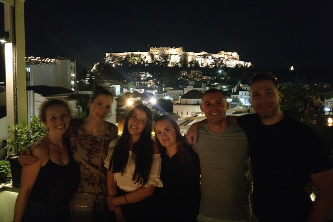 Rooftop Bar Hopping with Local Friends - Stop One near Monastiraki: wine first, city views second