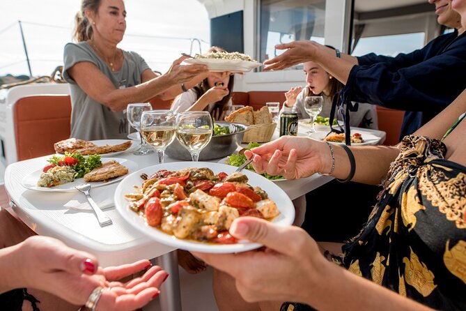 Sail the Athenian Coastline on a Catamaran with Meal & Wine - Lunch on board: the Greek meal that actually feels worth the trip