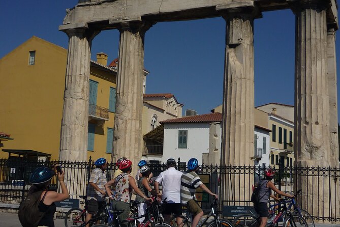 Small-Group Athens Scenic e-Bike Tour - The building across from the Acropolis: a final big look