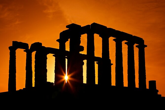 Temple of Poseidon sunset @ Cape Sounio (And dinner time) - Temple of Poseidon at golden hour: why this works as a day trip