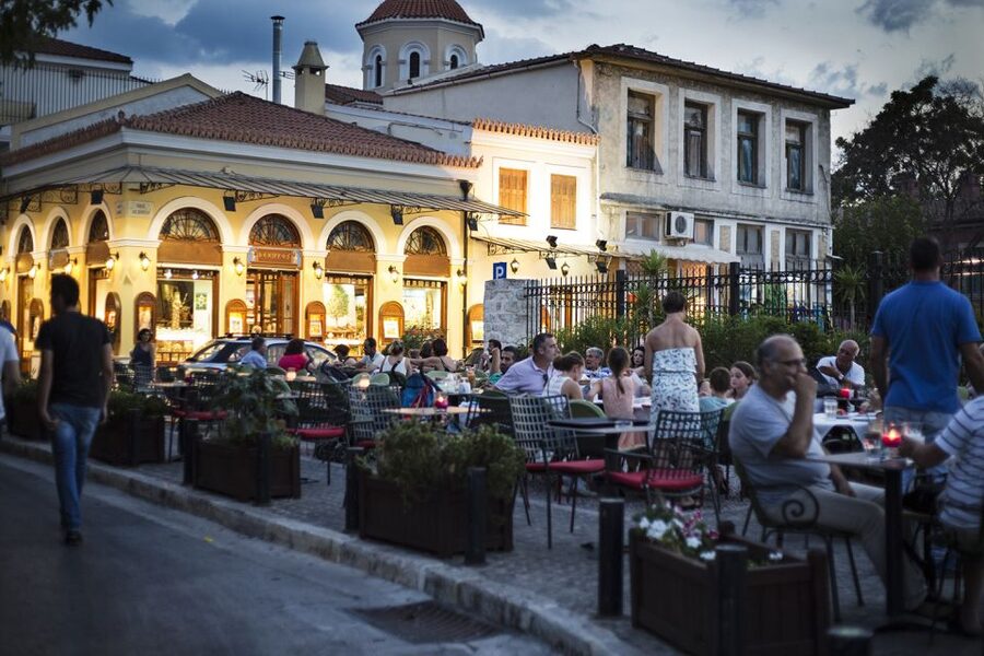 Twilight Athens Tour inc. rooftops, tastings & 3 drinks - Meeting near Syntagma, then walking off the main streets