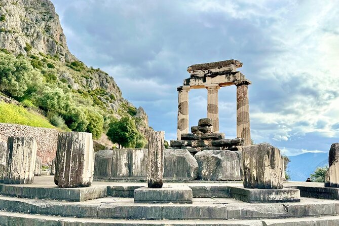 Visit Delphi & Meteora Monasteries Luxury Private Tour FromAthens - The Delphi site time: treasuries, Marathon pride, and the Sacred Way