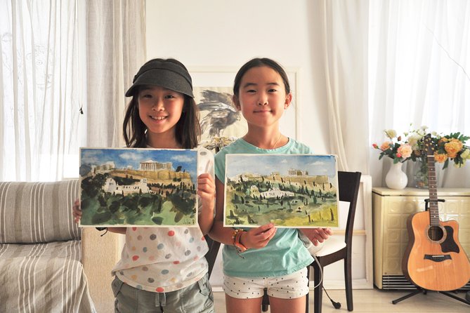 workshop for painting acropolis/landscape with local artist - Step-by-Step Workshop Flow: Sketch, Compose, and Control Tone