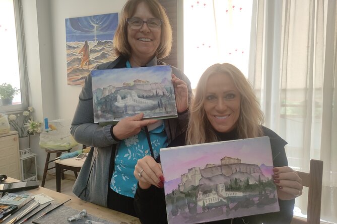workshop for painting acropolis/landscape with local artist - Light and Shadow: The Secret to a Painting That Looks Like Greece